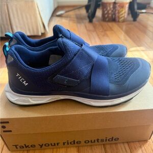 TIEM Navy Women's Cycling Shoes 9.5